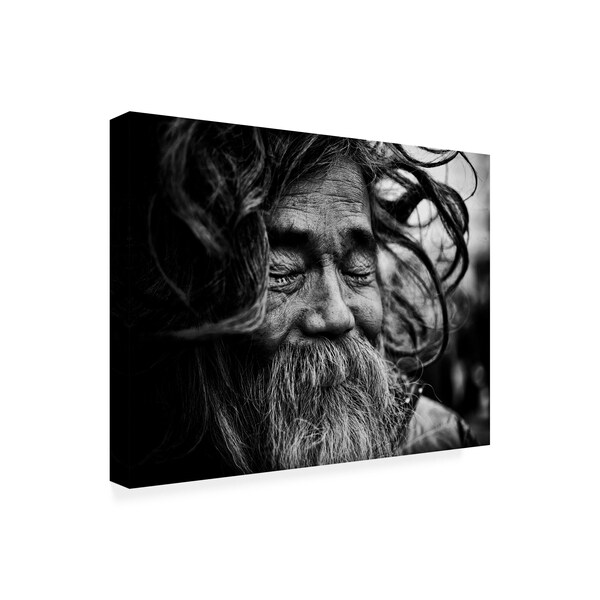 Tatsuo Suzuki 'Curled Portrait' Canvas Art,24x32